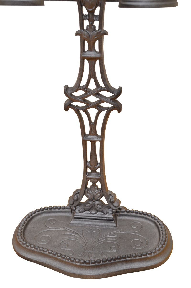 Art Nouveau Umbrella Stand Or Fire Companion Stand In Cast Iron C1900 - Image 6